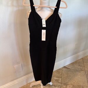 Barneys New York Black Midi Dress